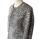 Ann Taylor  Women's M Leopard Print Open Front Cropped Jacket Multicolor Casual Photo 2