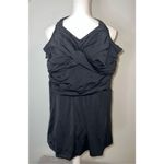 Women’s Skirted One Piece Swimsuit Black 14 Photo 1