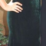 Emerald Green Velvet Formal Dress Size 2 Photo 0