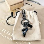 Burberry Authentic New Dark Gunmetal Bag Charm / Keychain Photo 9