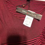 NWT Intro Red Black 3/4 Sleeve Tunic Top Mini Dress Size 2X Boho Peasant Photo 6