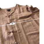 Maggie Barnes Shirt Womens PLUS SIZE 2X brown Linen Jacket Photo 9