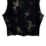 Disturbia Erosion Tie Dye Sleeveless Tee in Black/Green size 16 NWT 100% Cotton Black Photo 4