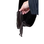 Vintage Harari Silk Blend Dark Brown Velvet Maxi Dress Size M NWT Size M Photo 5