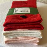 Kate Spade : Blush/White/Red Socks with Heart & Dove Design- Crew- set of 3 Photo 3