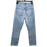 AGOLDE Riley High Rise Straight Crop in Shatter Jeans Size 24 Distressed Lt Blue Photo 4