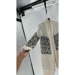 Joie open front Cardigan Long dipped sleeves and trim home office western Black Size XS Photo 1