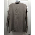 Chico's  Vintage Private Edition Size Large (2) Taupe Button Up Longline Blazer Photo 2