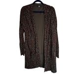 Sanctuary Leopard Print Longline Cardigan Sweater Olive Brown Women's M Photo 8