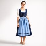 German 3 piece set Chic Blue Women's Skirt Set Size M Photo 1