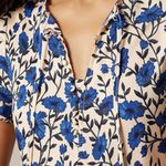 J.Crew  Short-sleeve slip dress in indigo daisy print Photo 1