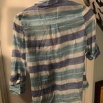 Kohls SO Blue and White Striped Button Down Photo 6