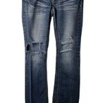 Ymi  Boot Cut 7 30x31 Destroyed Rivet Flap Pocket Jeans Photo 0