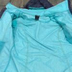 The North Face  Charcoal and Mint rain jacket Photo 3