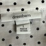 Dress Barn VTG Y2k  Polka Dot Wrap Blouse Pinup Rockabilly Retro Preppy L Casual Photo 7