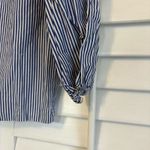 Pink Rose Pink‎ Rose Blue and White Stripe 3/4 Sleeve Top Size Medium Photo 3