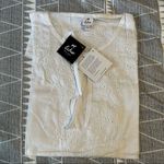 ECHO Ocean Eyelet Tunic Dress,‎ Beach Cover Up, White, Size Small, NWT White Photo 3