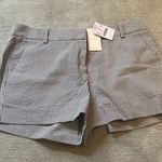 J.Crew  Factory Store Women Shorts Striped Stripes NWT Size 4 Photo 0