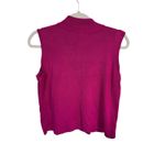 Preston & York  Pink Knit Mock Neck Sleeveless Top Size‎ Petite Large Photo 1