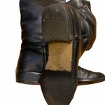 Peter Kaiser Black Leather Flat Heeled Tall Classic Minimalist Closet Staple 7.5 Photo 4