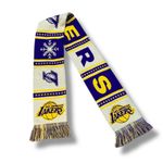Los Angeles Lakers Scarf Promo NBA Basketball Winter Christmas 2023 Purple Gift Photo 4