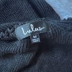 Lulus Autumn Daze Black Cowl Neck Long Sleeve Sweater Dress size M Photo 9