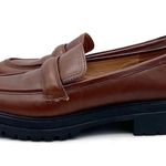 Madewell  The Bradley Lugsole Loafer English Saddle Brown Leather Women’s Size 9 Photo 3