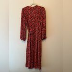 Glamorous  Bloom Midi Wrap Dress in Red Rose Floral Photo 3