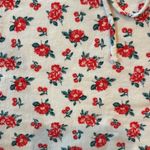 ZARA  Tank Tie Strap Linen Floral Babydoll Blouse Size Medium Photo 3