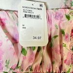Elodie NWT  Ruched Bust Ruffle Sleeve Top in Pink Multi Photo 6