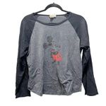Disneyland Resort Vintage Mickey Mouse Gray Long Sleeve Baseball Tee Size XL Photo 1