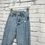 H&M Ultra High Waist Mom Jeans Light Wash Distressed Ripped Knees Women’s 0 Y2K Photo 6