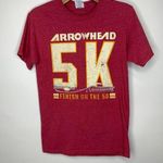 Jerzees Red KC Chiefs Arrowhead 5K Event T Shirt Sz Small Photo 0