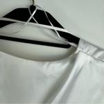 ZARA NWT  Open Back Satin Effect Top Sz Small White Tie in Back Photo 10