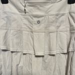 Lululemon Athletica White Pleated Skater Mini Skirt Photo 3