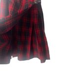 Vintage 90s Womens Size 26 Smal lTartan Plaid Red Wool Wrap Scottish Kilt Skirt Photo 6