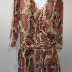 Jennifer Lopez  Snake Print Dress Size XL Photo 0