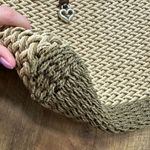 Brighton Woven Straw Shoulder Bag Olive Tan Charms Leather Photo 14