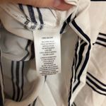 Beach Lunch Lounge Womens Gia Nautical Stripe Lace Up Top White Blue Size Medium Photo 4