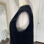 Early 2000's Black Open Front Witchy Whimsygoth Velvet Vest Top L / 12 Size L Photo 5