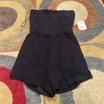 Altar'd State NWT Altar’d State Black Strapless Romper Jumpsuit Smocked Size XS Photo 0