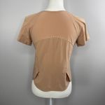 Lululemon Short Sleeve Athletic Shirt in Pink Clay Size 2 Lightweight Stretch Photo 4