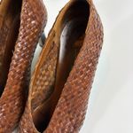 Sesto Meucci Vintage Sesto‎ Meucci Woven Leather Pointed Toe Heels Made in Italy 5.5 Photo 2