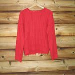 RtA Super Soft Emmet Crew Neck Distressed Pullover Sweater Red Size XS Photo 3