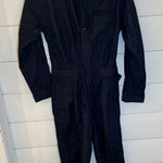 AG Adriano Goldschmied Dark Blue Denim Utility Jumpsuit size S EUC Photo 0