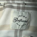 Jachs Girlfriend  White Brown and Tan Plaid Shirt NWOT Photo 2