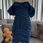 🌸AMTIOUS scrunch denim dress 🌸 Blue Size M Photo 6