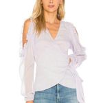 Majorelle NWT  Katya Purple Wrap Top Size: S Photo 0