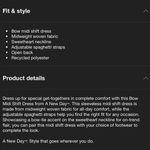 A New Day Midi Bow Dress Photo 3