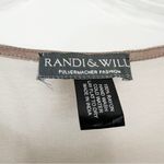 Randi & Will Pirouette Dress Mink Sheer Fantasy Hand Embroidered Chenille Fawn Brown Photo 9